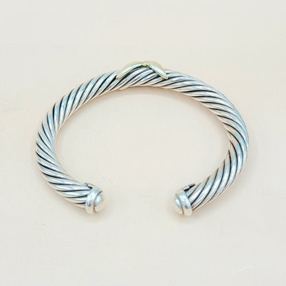    David Yurman Gold-X-Bracelet, 7mm