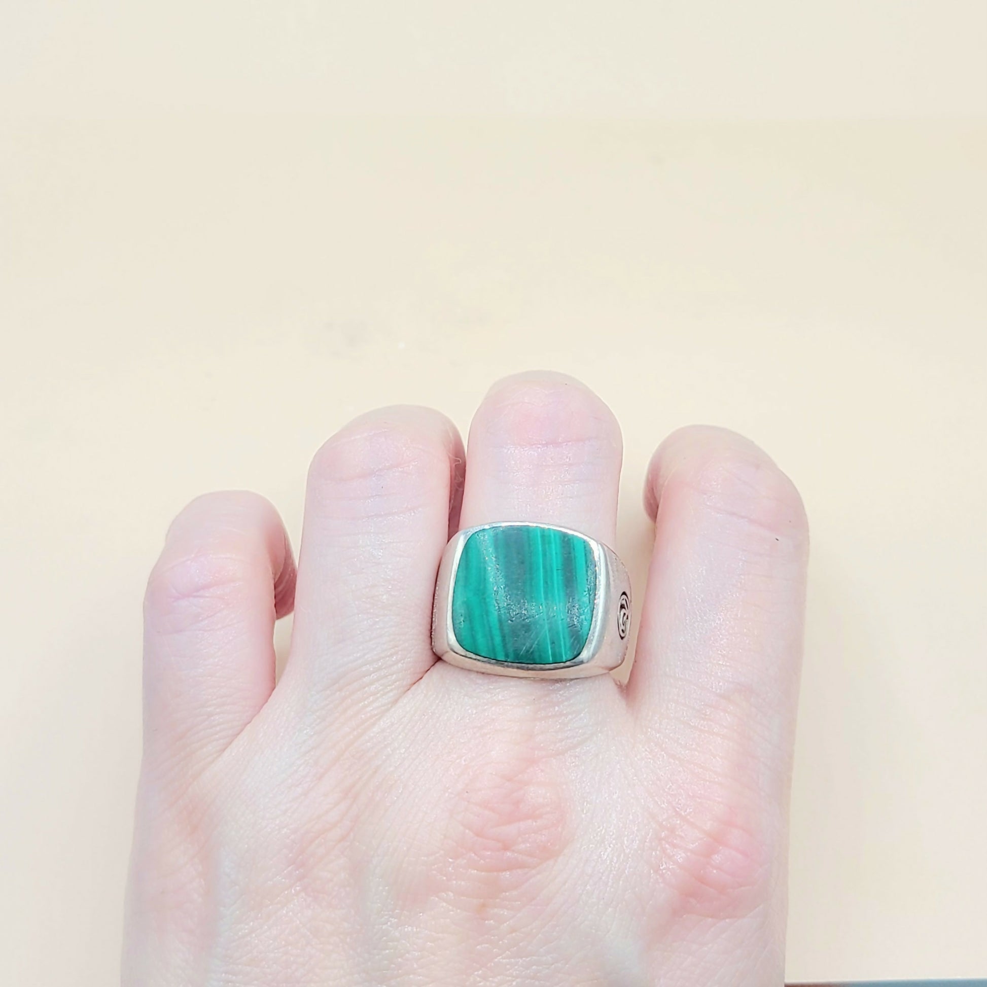    David Yurman Malachite Exotic Stone Ring