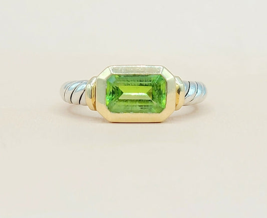    David Yurman Novella Peridot Gold Ring