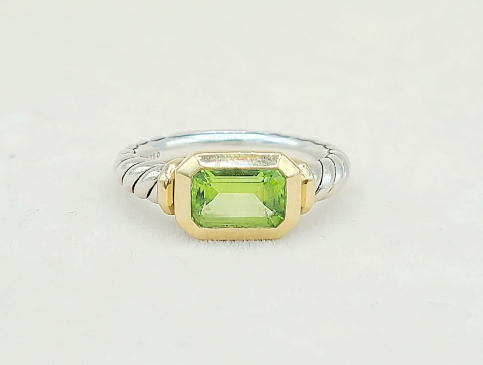    David Yurman Novella Peridot Gold Ring