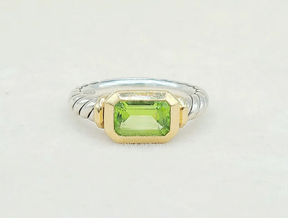    David Yurman Novella Peridot Gold Ring