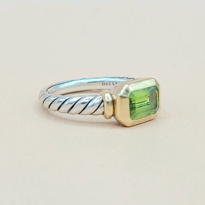   David Yurman Novella Peridot Gold Ring