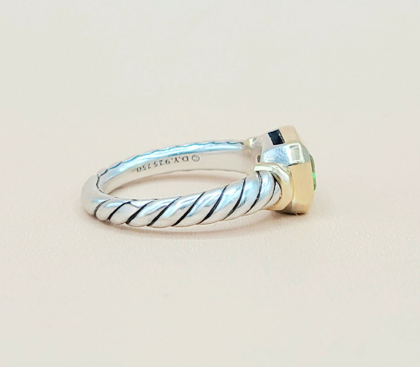    David Yurman Novella Peridot Gold Ring