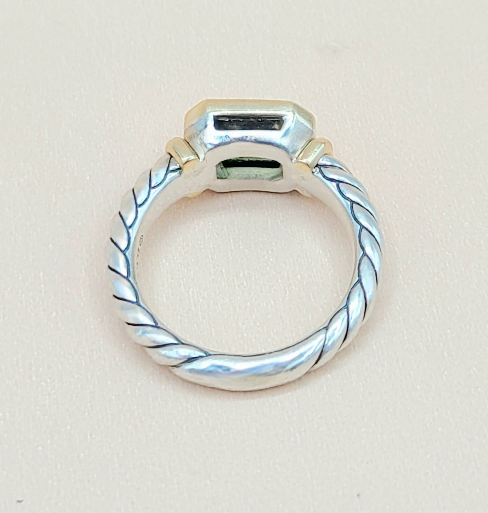    David Yurman Novella Peridot Gold Ring