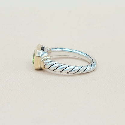    David Yurman Novella Peridot Gold Ring