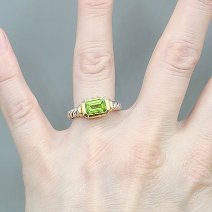    David Yurman Novella Peridot Gold Ring