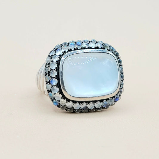    David Yurman Osetra Berries Moon Stone Moon Quartz Ring