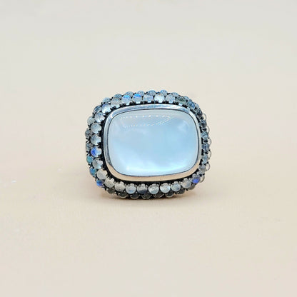    David Yurman Osetra Berries Moon Stone Moon Quartz Ring