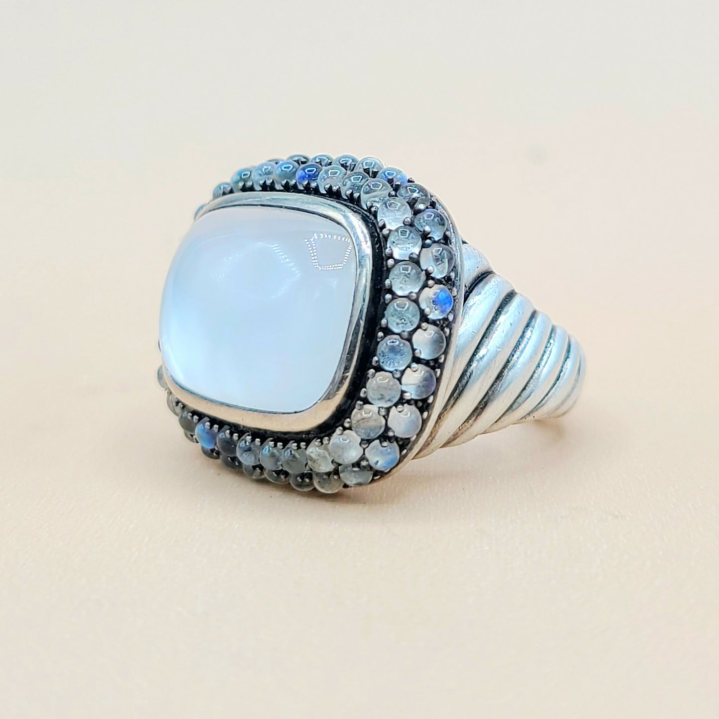    David Yurman Osetra Berries Moon Stone Moon Quartz Ring
