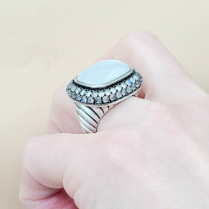    David Yurman Osetra Berries Moon Stone Moon Quartz Ring