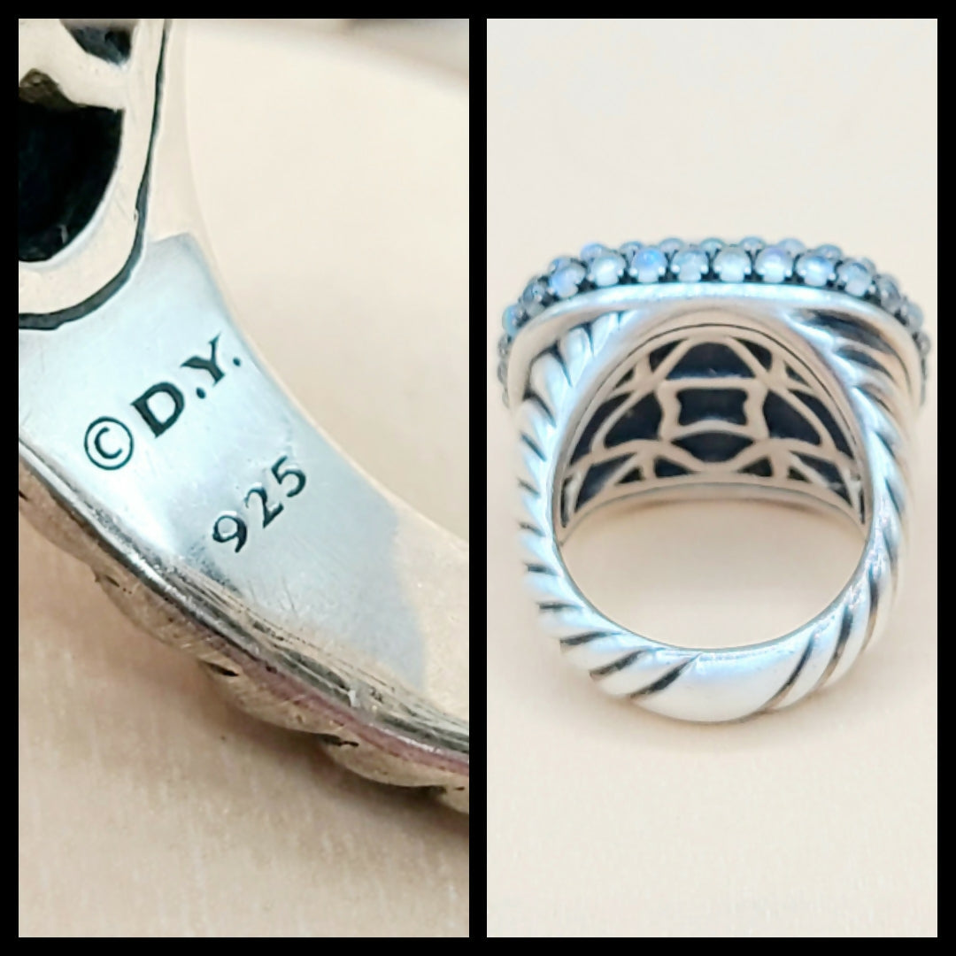    David Yurman Osetra Berries Moon Stone Moon Quartz Ring