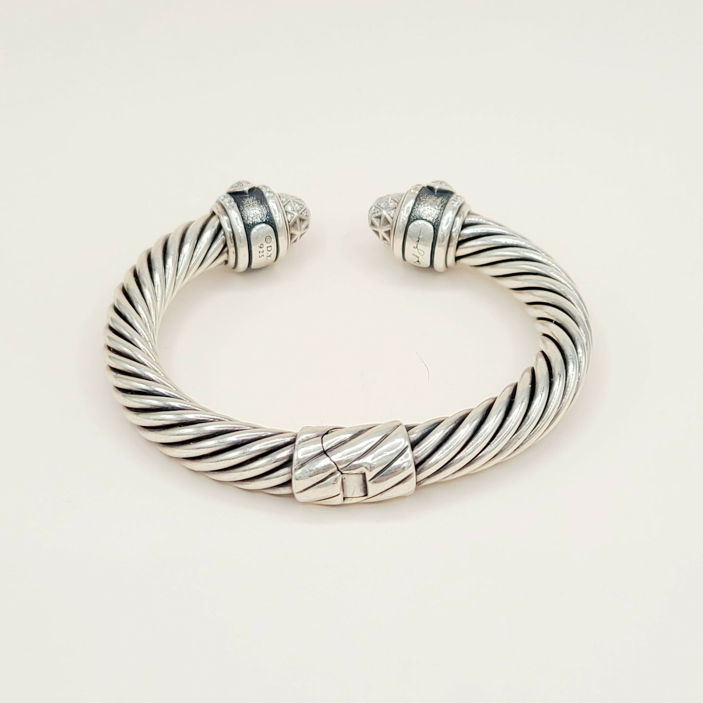   David Yurman Renaissance Classic Cable Diamond Bracelet , 9mm