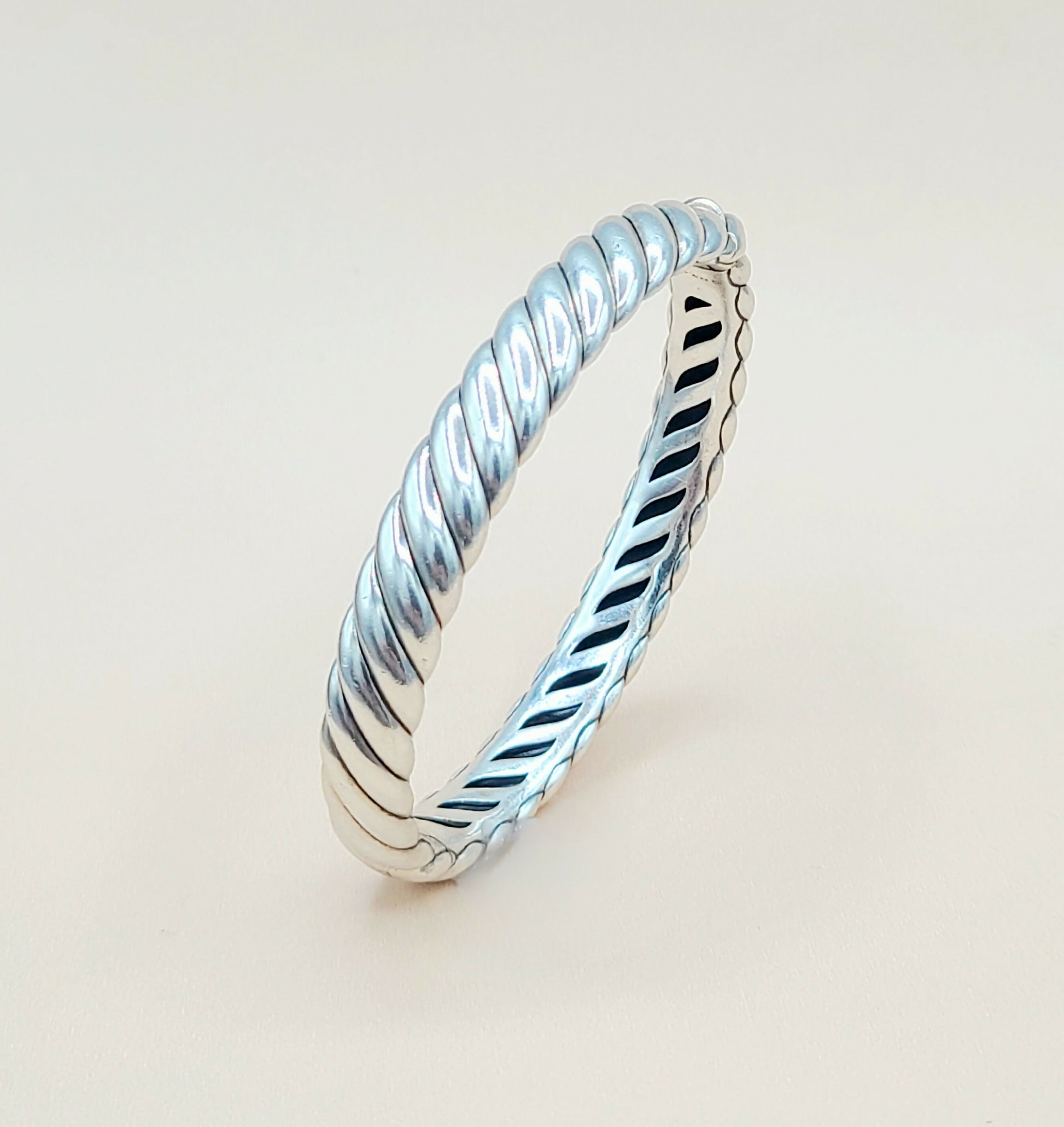    David-Yurman-Sculpted-Cable Bangle-Bracelet , 10mm
