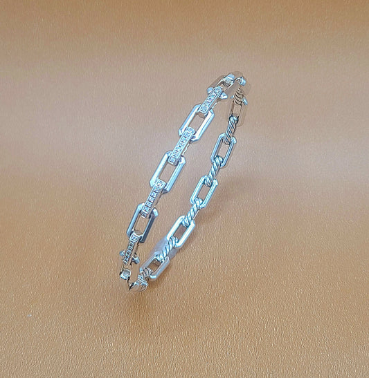    David Yurman Stax Link Diamond Bracelet