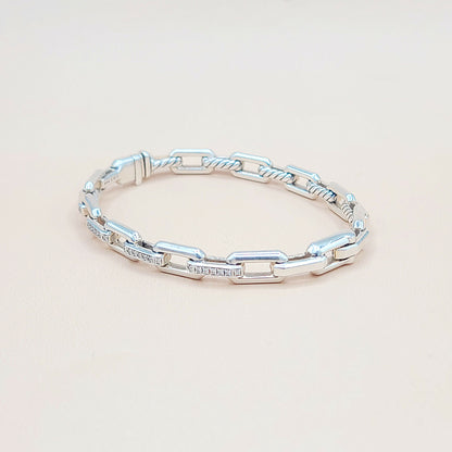    David Yurman Stax Link Diamond Bracelet