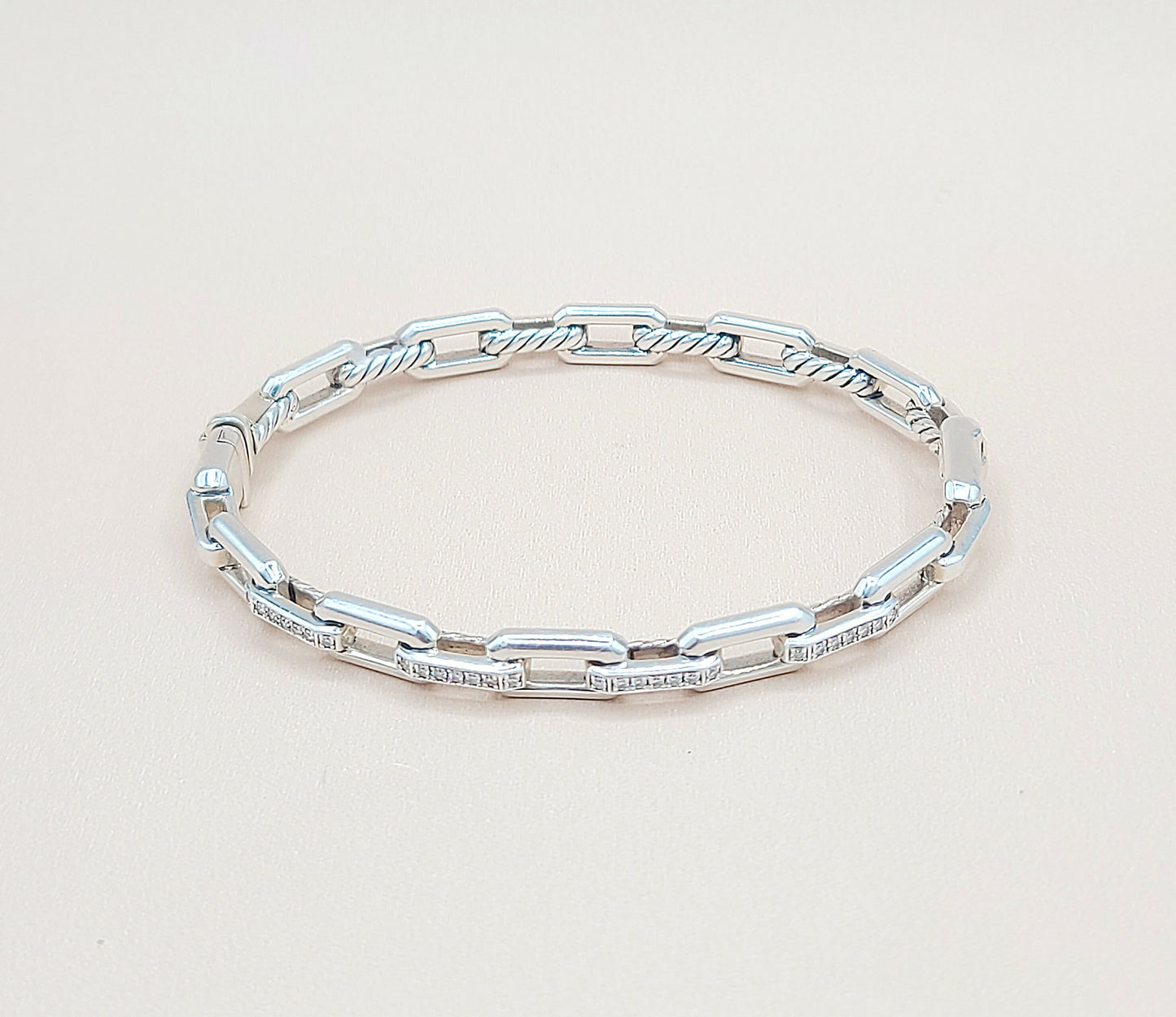    David Yurman Stax Link Diamond Bracelet