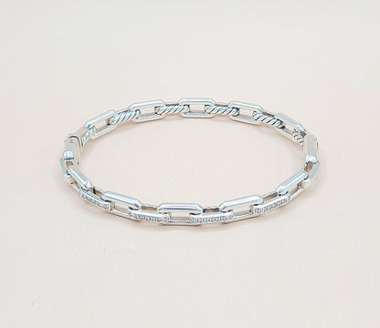    David Yurman Stax Link Diamond Bracelet
