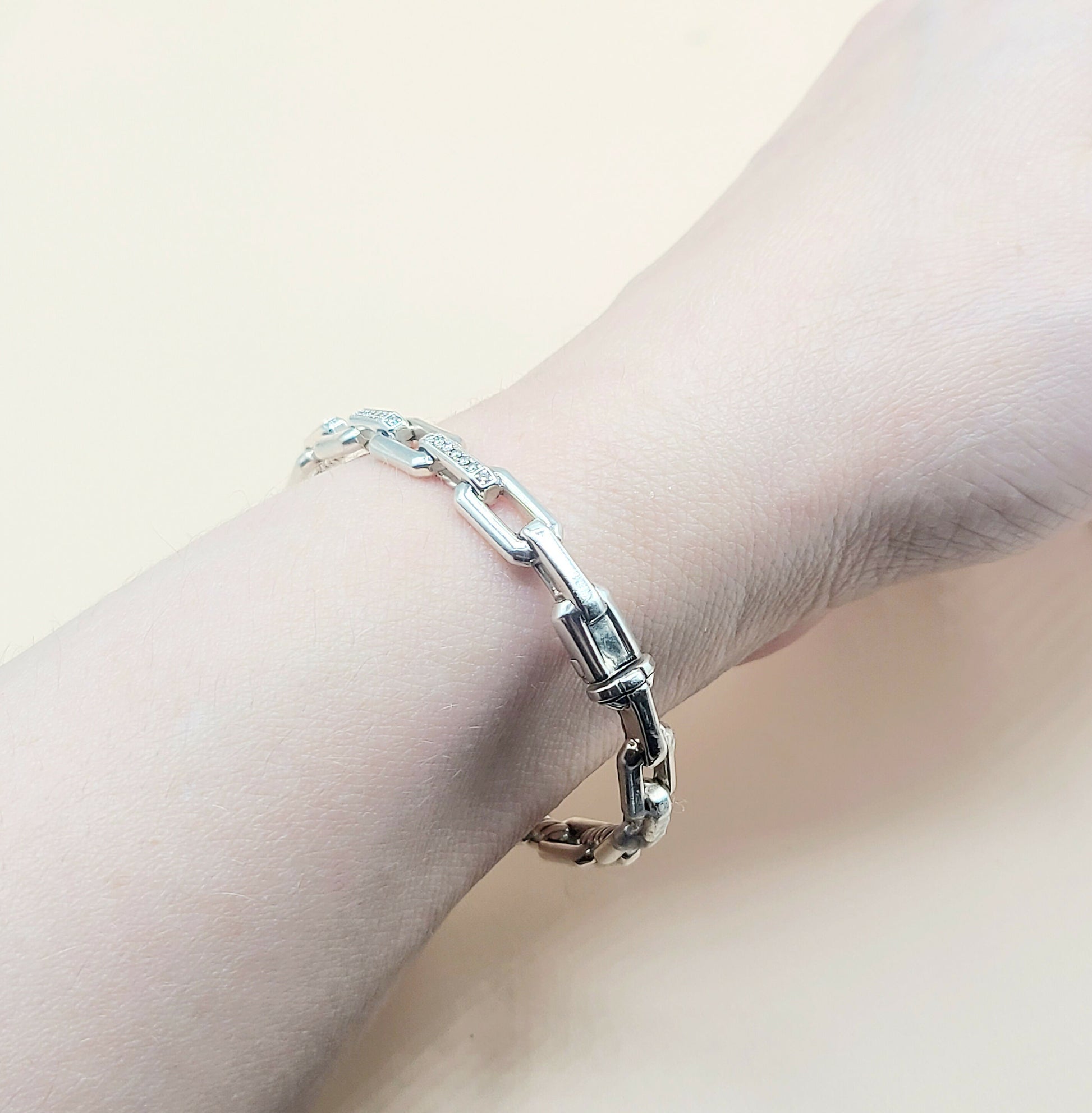    David Yurman Stax Link Diamond Bracelet