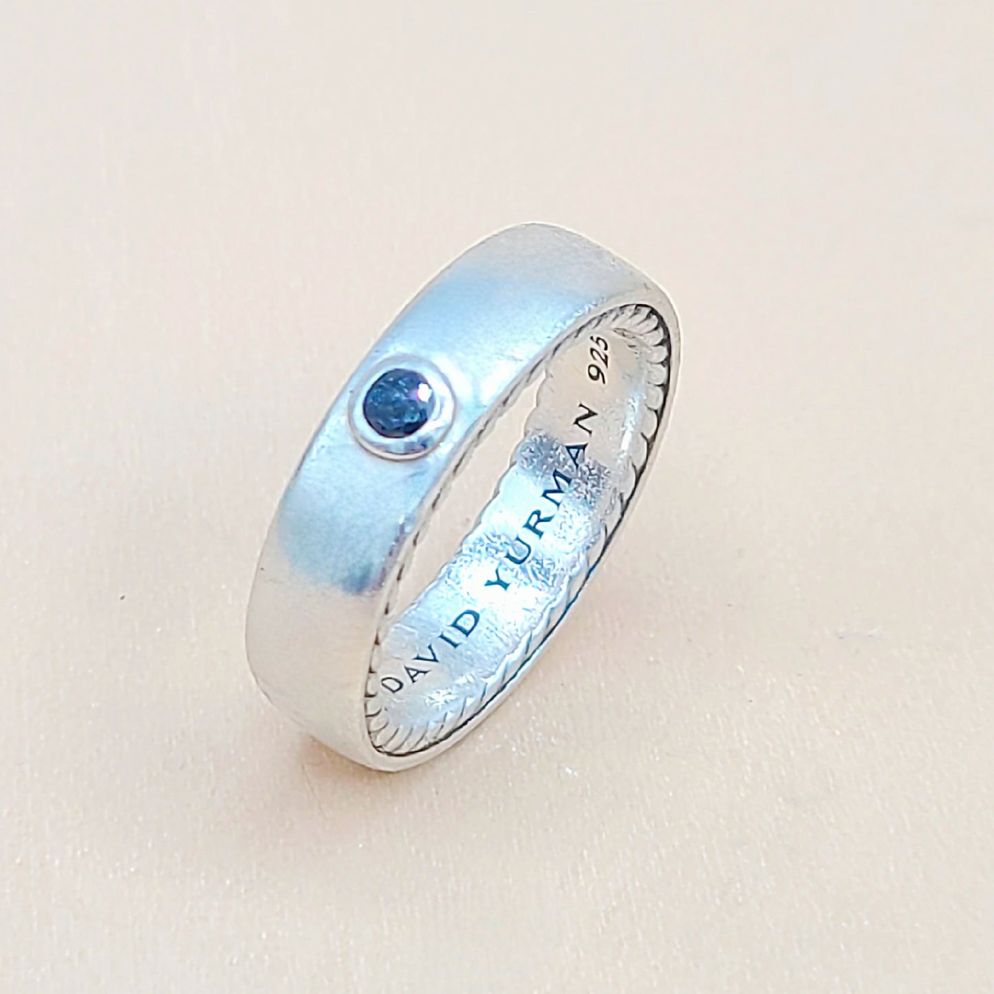    David Yurman Steamline Black Diamond Band Ring