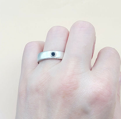    David Yurman Steamline Black Diamond Band Ring