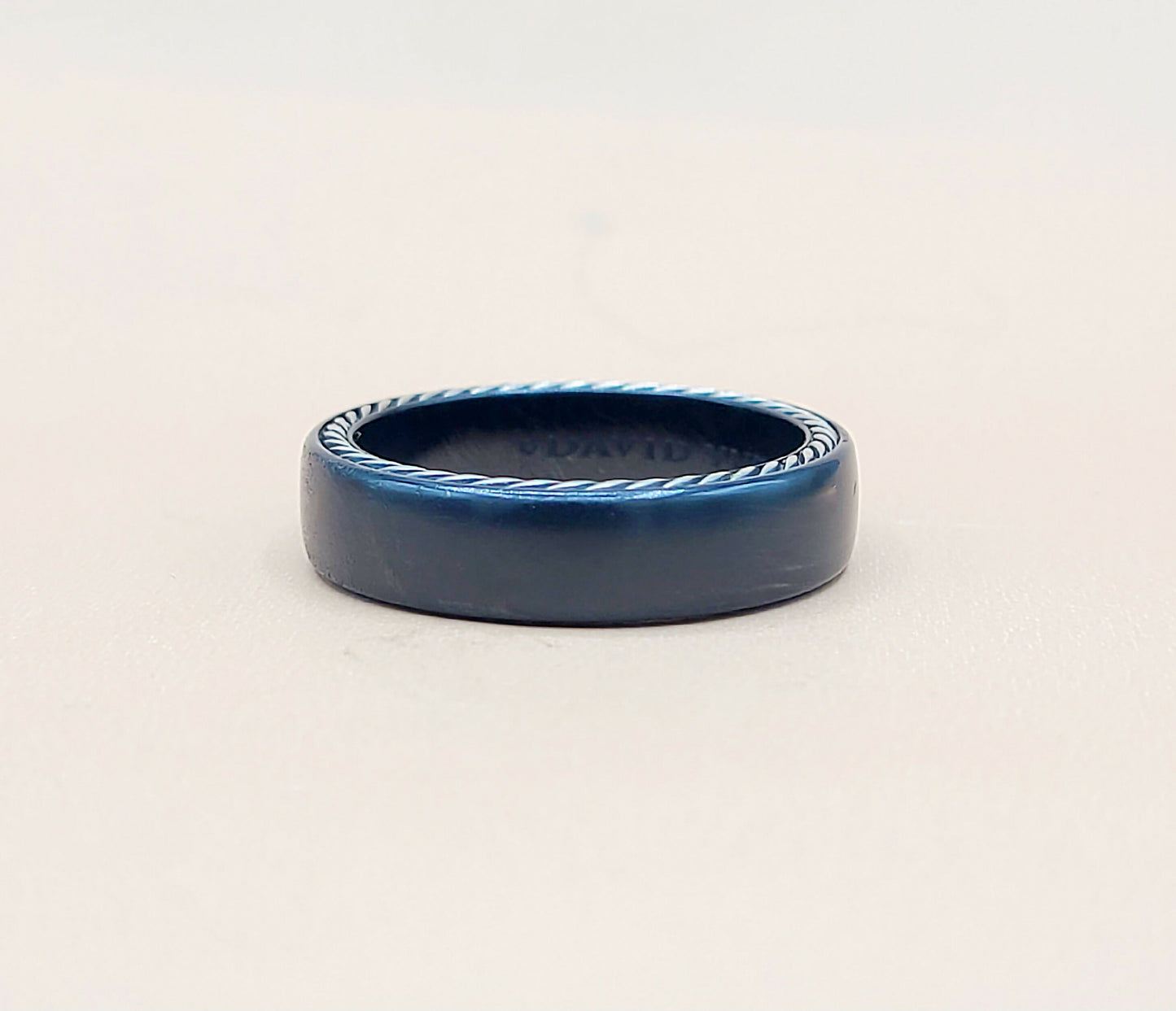    David Yurman Steamline-Black Titanium Band-Ring