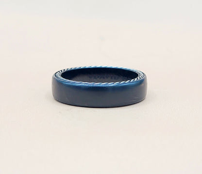   David Yurman Steamline-Black Titanium Band-Ring