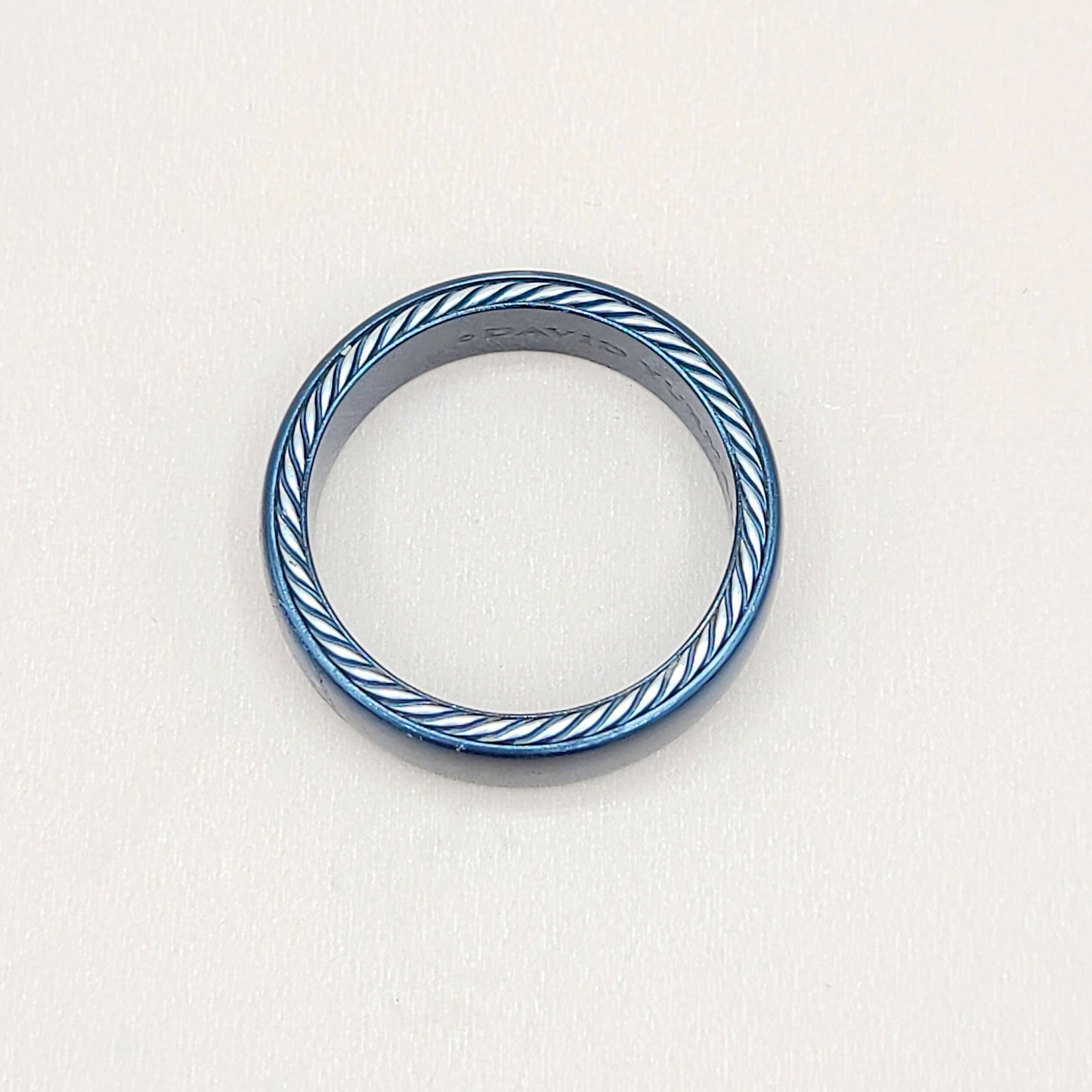    David Yurman Steamline-Black Titanium Band-Ring