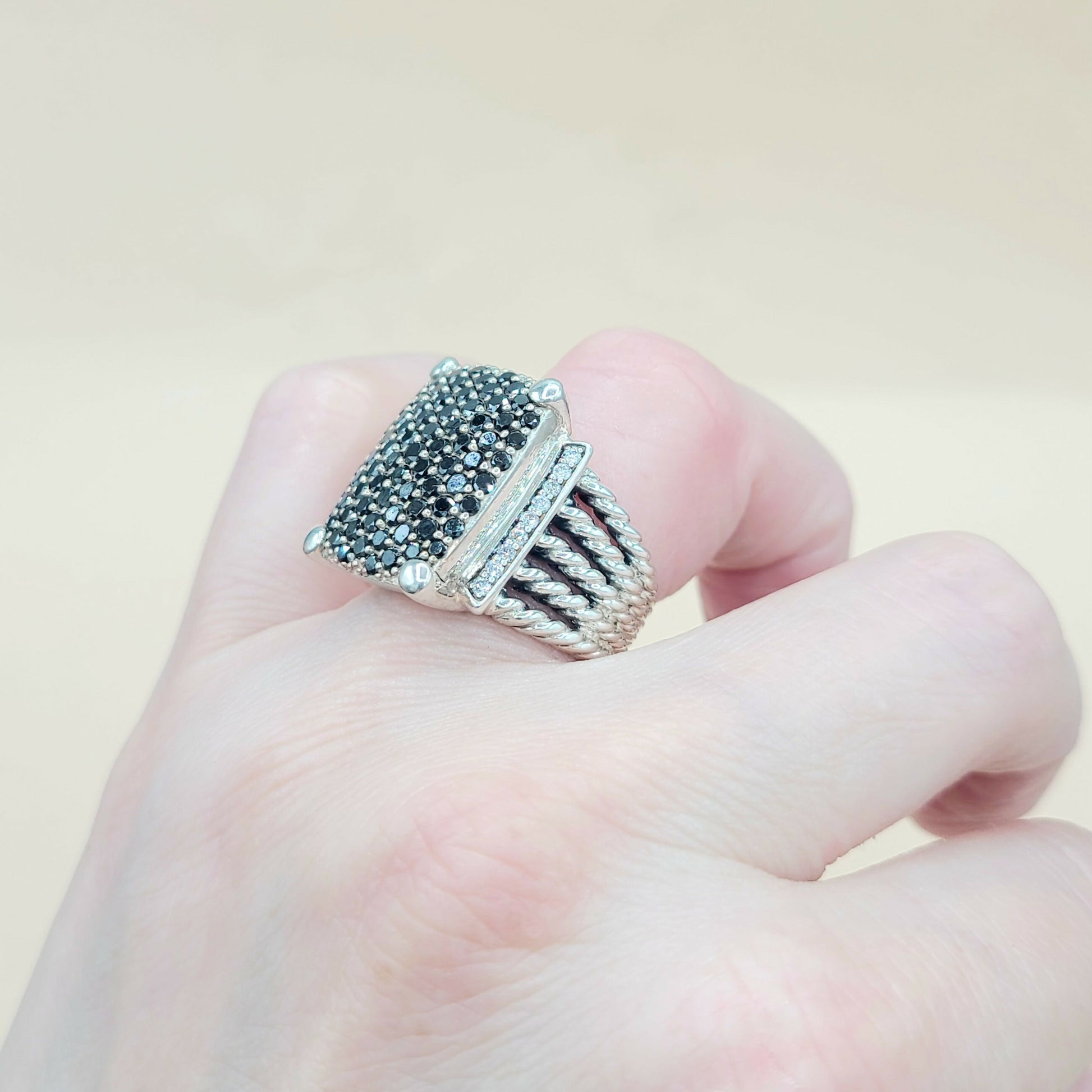    David Yurman Wheaton 20×16 Diamond Ring