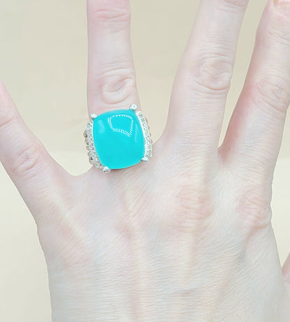    David-Yurman-Wheaton-20x15-Aqua Chalcedony-Diamond-Ring