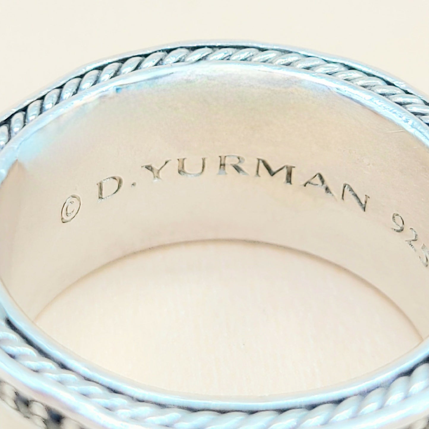    David Yurman Wide Black Diamonds Armory Band Ring