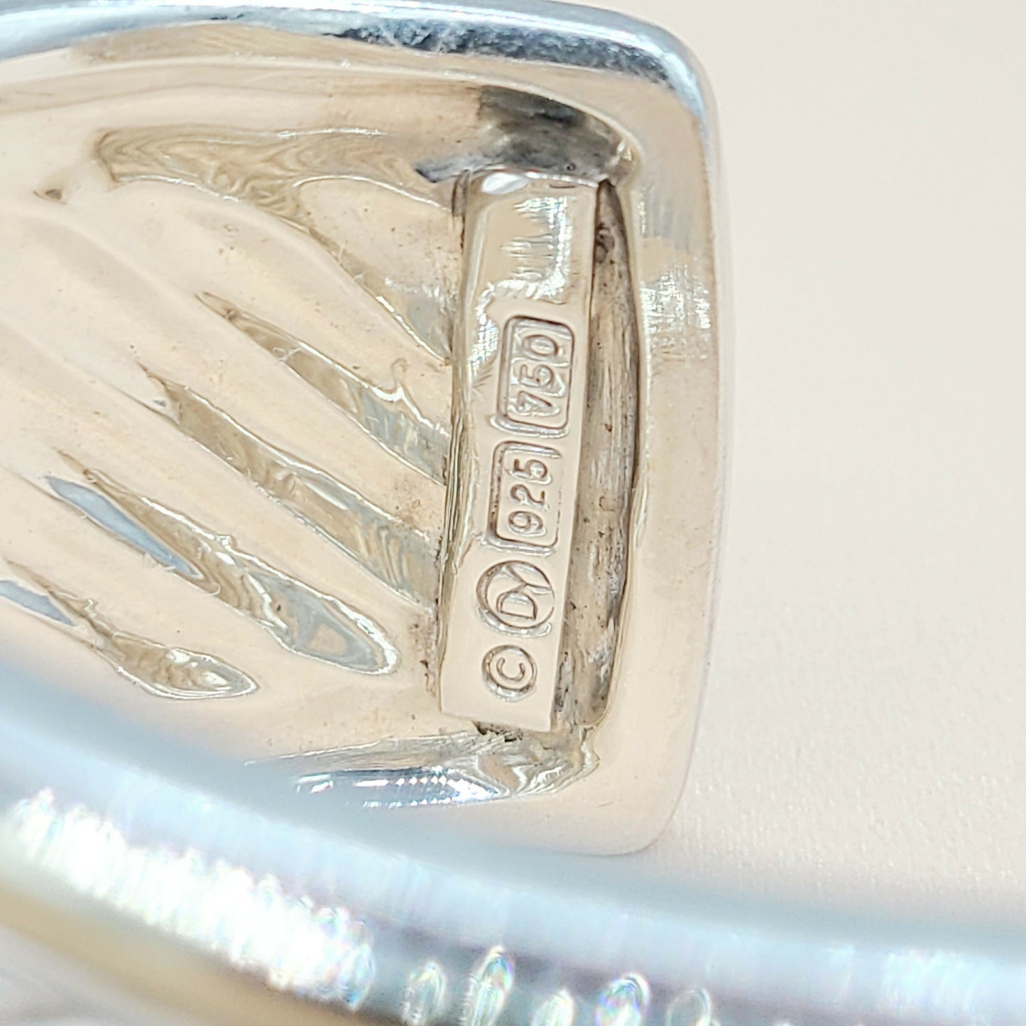    David Yurman Wide Sculpted Silver Gold Thoroughbred Cuff Bracelet