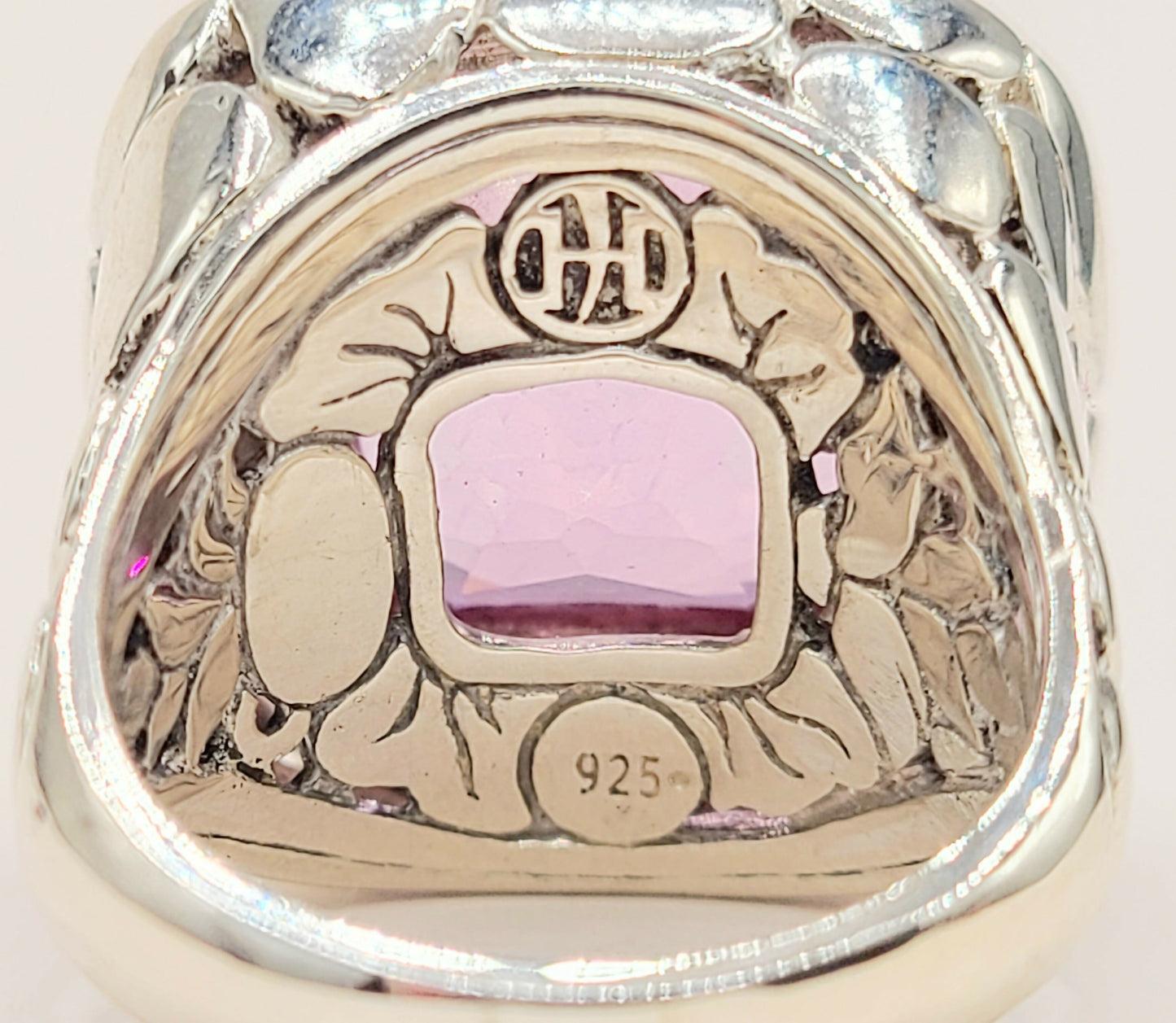    John Hardy Pebble Ring Large Pink Topaz