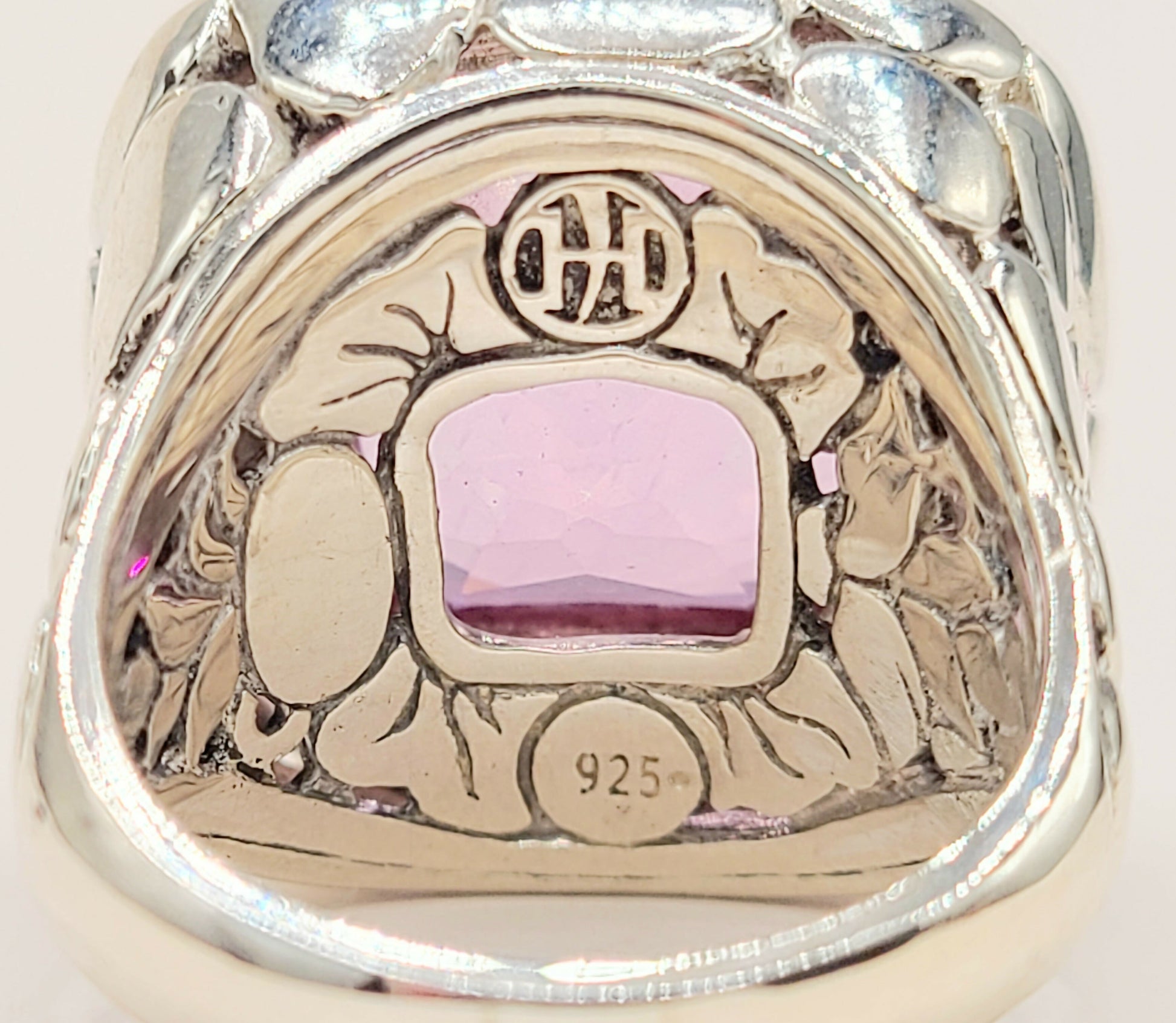    John Hardy Pebble Ring Large Pink Topaz
