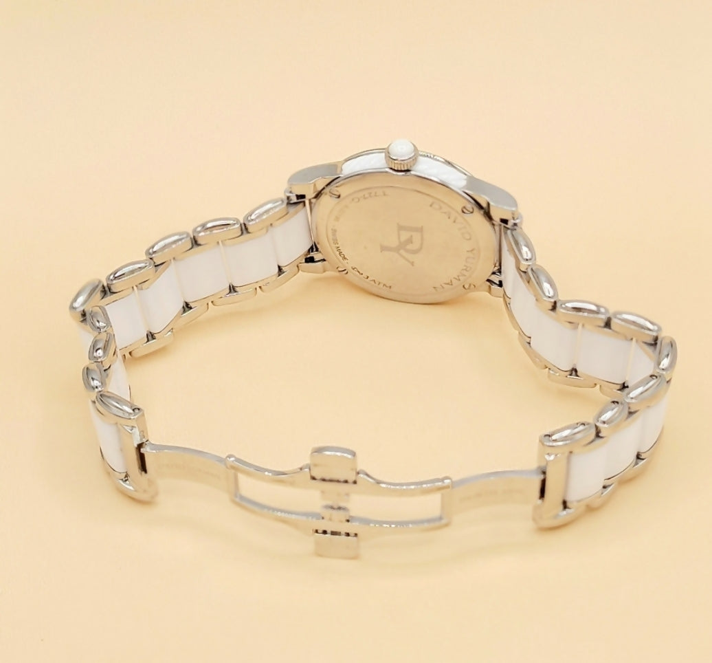    David Yurman Classic Quartz Watch – Ceramic & Diamond Bezel