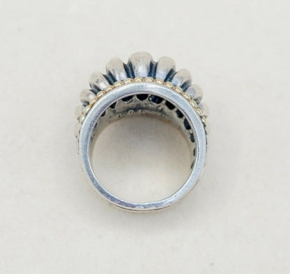   LAGOS Caviar Large Dome Ring With Gold